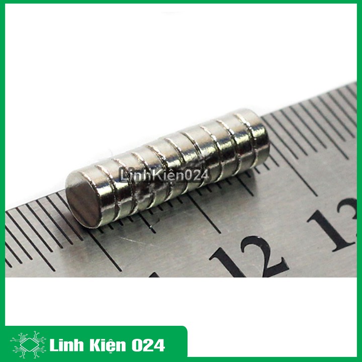 Bộ 10 Viên Nam Châm Đất Hiếm NdFeB 5x2mm (từ tính hút cực mạnh)