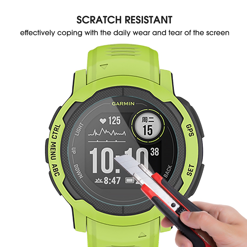 Kính Cường Lực HD Chống Thấm Nước / Dấu Vân Tay Bảo Vệ Màn Hình Đồng Hồ Garmin Instinct2S Series