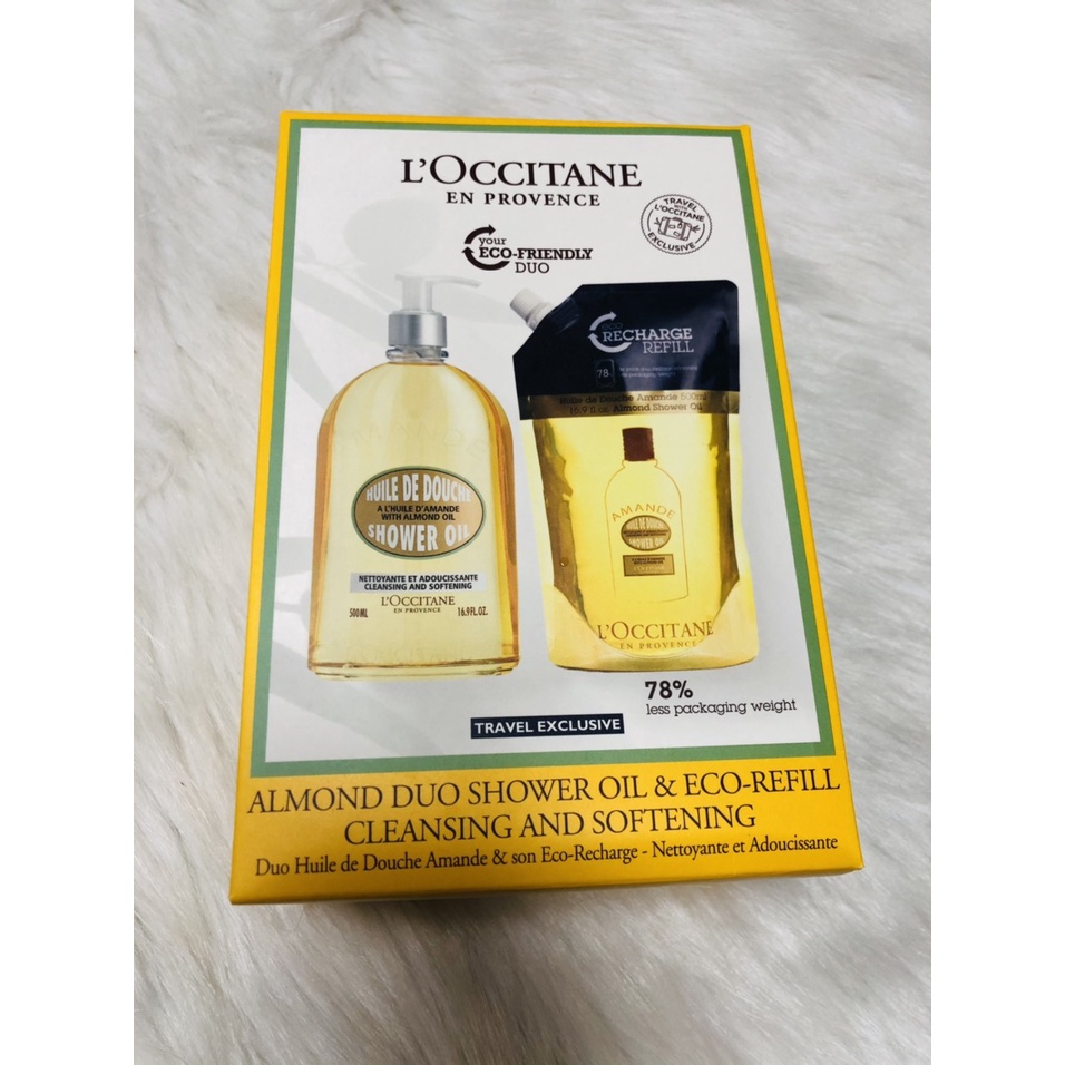 [CÓ BILL] [DATE 2024] LOCCITANE Dầu tắm Hạnh Nhân L'occitane Almond Shower Oil 500ml