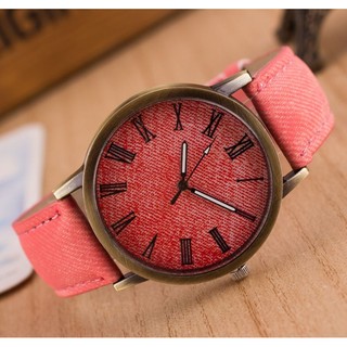 Đồng hồ nữ cay dh47 cổ điển màu đỏ