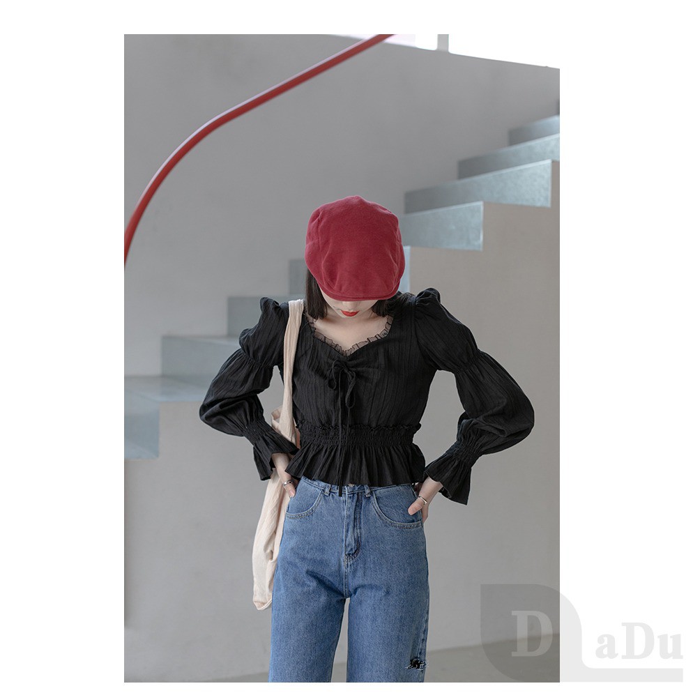 Quần Jeans Dài Rách Gối Thời Trang Dành Cho Nữ