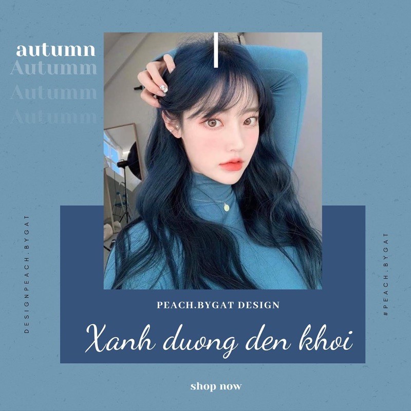 Thuốc nhuộm XANH DƯƠNG ĐEN KHÓI “IG:peach.bygat,peach.bygat,peach.bygat” | BigBuy360 - bigbuy360.vn