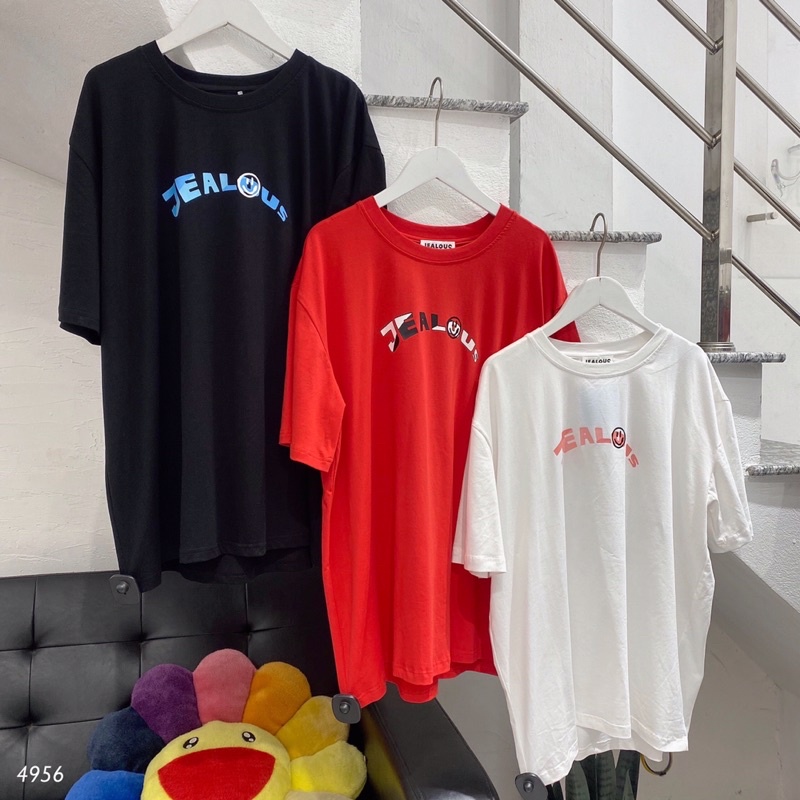 Áo thun unisex, áo phông rộng circle Jealous product 4956