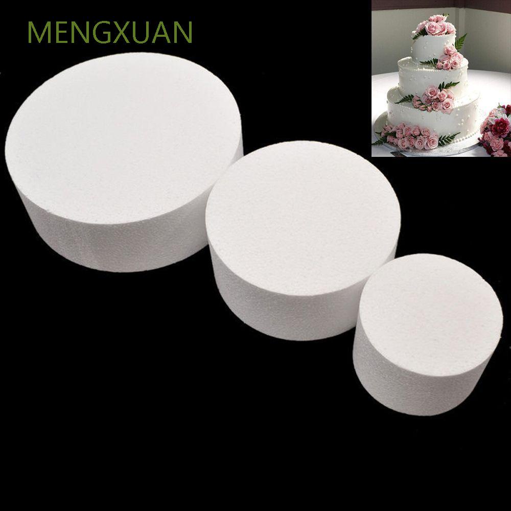 Bánh Kem Giả 4 / 6 / 8 Inch Bằng Xốp Polystyrene Dùng Trang Trí Tiệc Cưới Diy