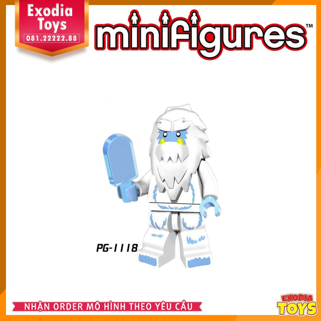 Xếp hình minifigure nhân vật hoạt hình ngộ nghĩnh và quái vật - Đồ Chơi Lắp Ghép Sáng Tạo - POGO 8087