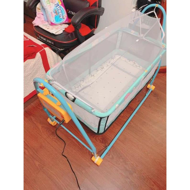 Nôi Điện Đại Vỹ 2in1 Cho Bé Kèm Võng. Bảo hành 12 tháng