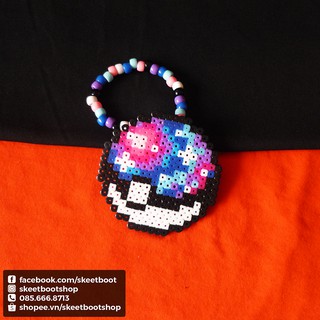 Vòng kandi perler Pokeball galaxy - phụ kiện rave edm festival raver kandi perler DJ