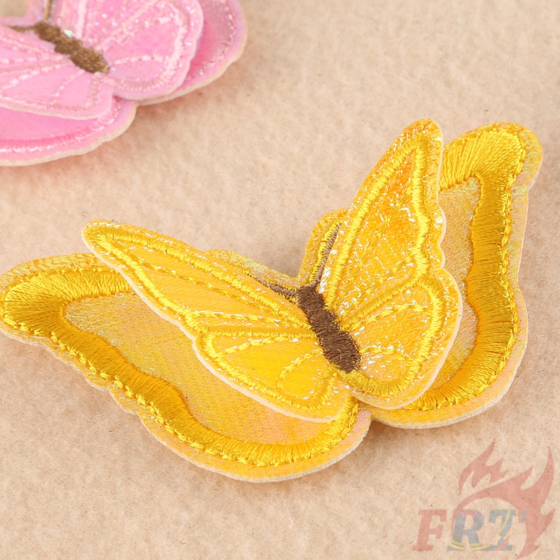 ☸ Miếng Dán Ủi Thêu Hình Bướm 3D ☸ 1 Miếng Dán Ủi Lên Quần Áo Hình Bướm (Series 02)