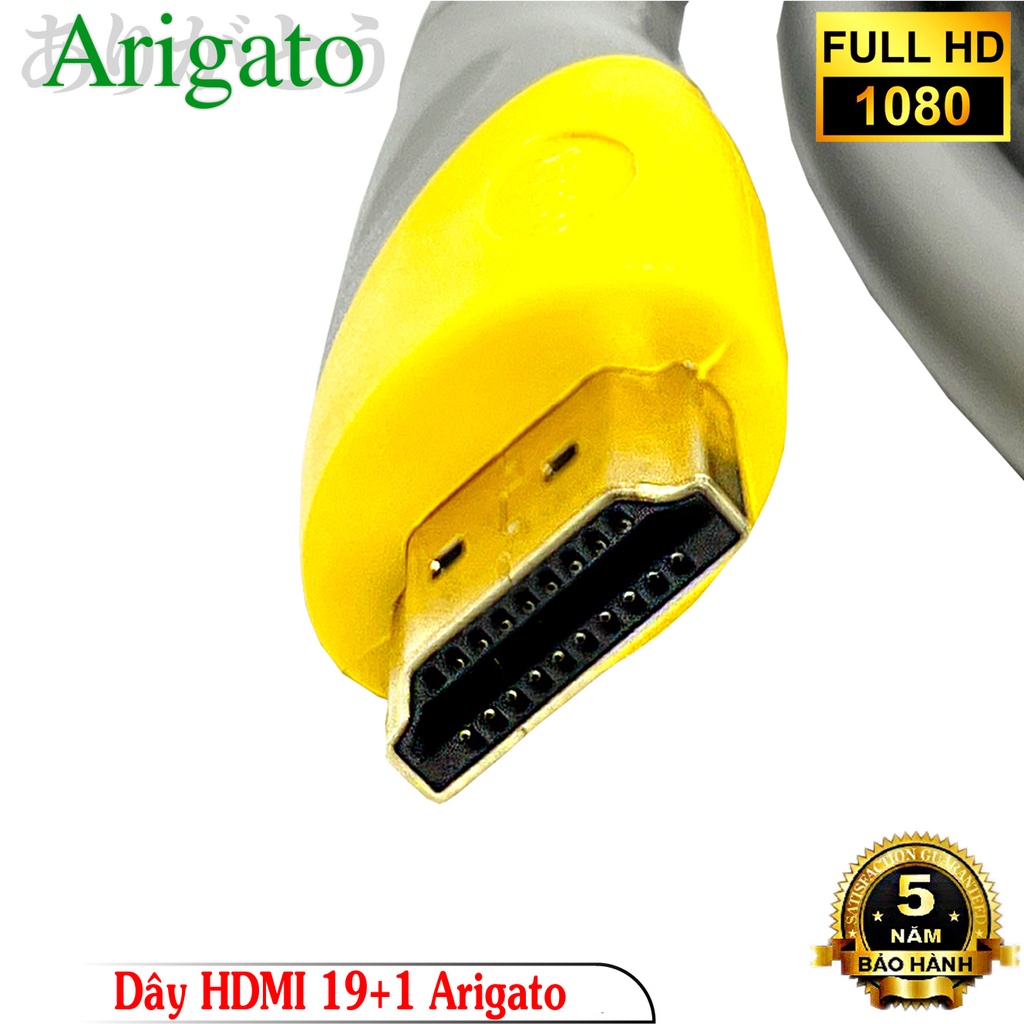 Cáp HDMI ARIGATOO 1.5m 3m 5m 10m lõi đồng HDTV 4K*2K (19+1) - Dây HDMI To HDMI tròn chuẩn FULL HD 1080p hàng xịn