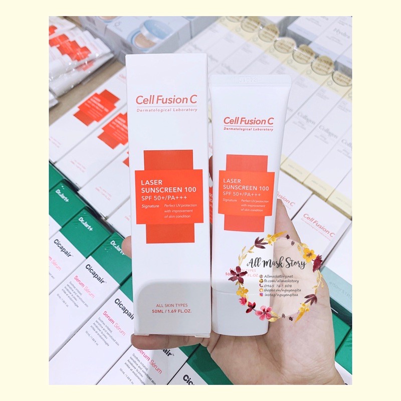 [DUTY FREE] KEM CHỐNG NẮNG CELL FUSSION C LASER SUNSCREEN 50ml