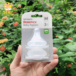 Núm ty bình sữa Bebepick Hàn Quốc chính hãng (lẻ 1 chiếc không hộp)