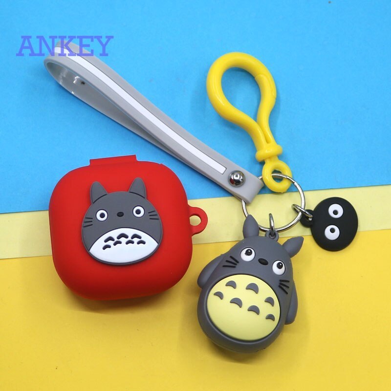 Vỏ bảo vệ hộp sạc tai nghe không dây hình Totoro dễ thương cho Samsung Galaxy Buds Live / Buds Pro / Buds 2