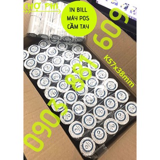 GIẤY IN BILL K57X38MM[THÙNG 100 CUỘN]- GIẤY IN BILL DÀNH CHO POS CẦM TAY-MÁY QUẸT THẺ-MÁY INBILL BLUETOOTH