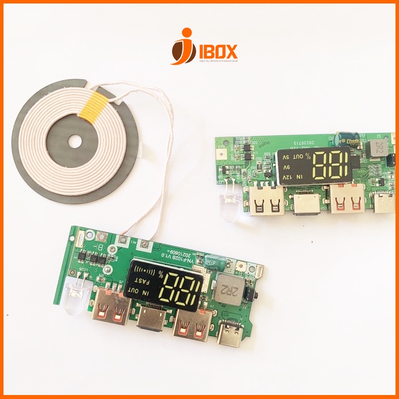 Mạch sạc dự phòng Sạc Nhanh QC 3.0 sạc không dây mới