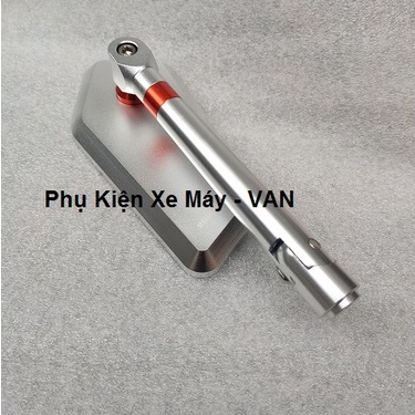Kính Gương Chiếu Hậu Xe Máy Nhôm Nguyên Khối 5 Cạnh Lớn