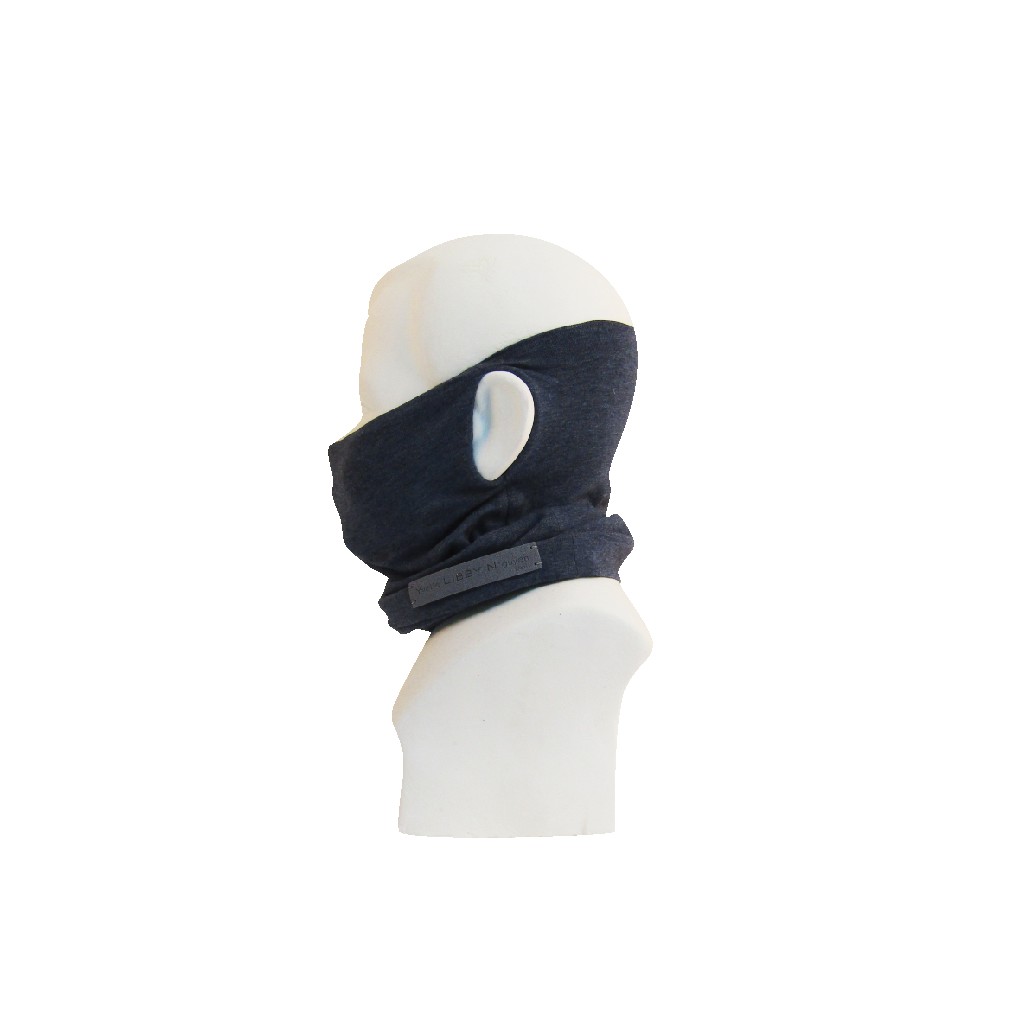 Khăn Khẩu Trang Trẻ em Yvette Libby N'guyen Paris, SCARF MASK, Màu Xanh Navy, cotton