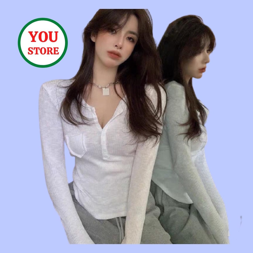 Áo Bozip Nữ Dài Tay Khuy Ngực 3 Màu Chất Mềm Không Nhăn Mã 672 You Store