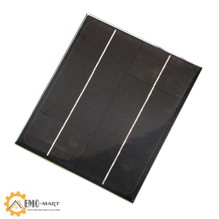 Tấm pin năng lượng mặt trời ⚡ BH 12 THÁNG ⚡ Công suất 12v 6W ( kích thước 20cm x 17cm )