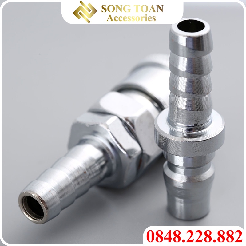 Đầu nối nhanh, Nối nhanh khí nén đuôi chuột 8 10 12 SH PH nối ổ bi