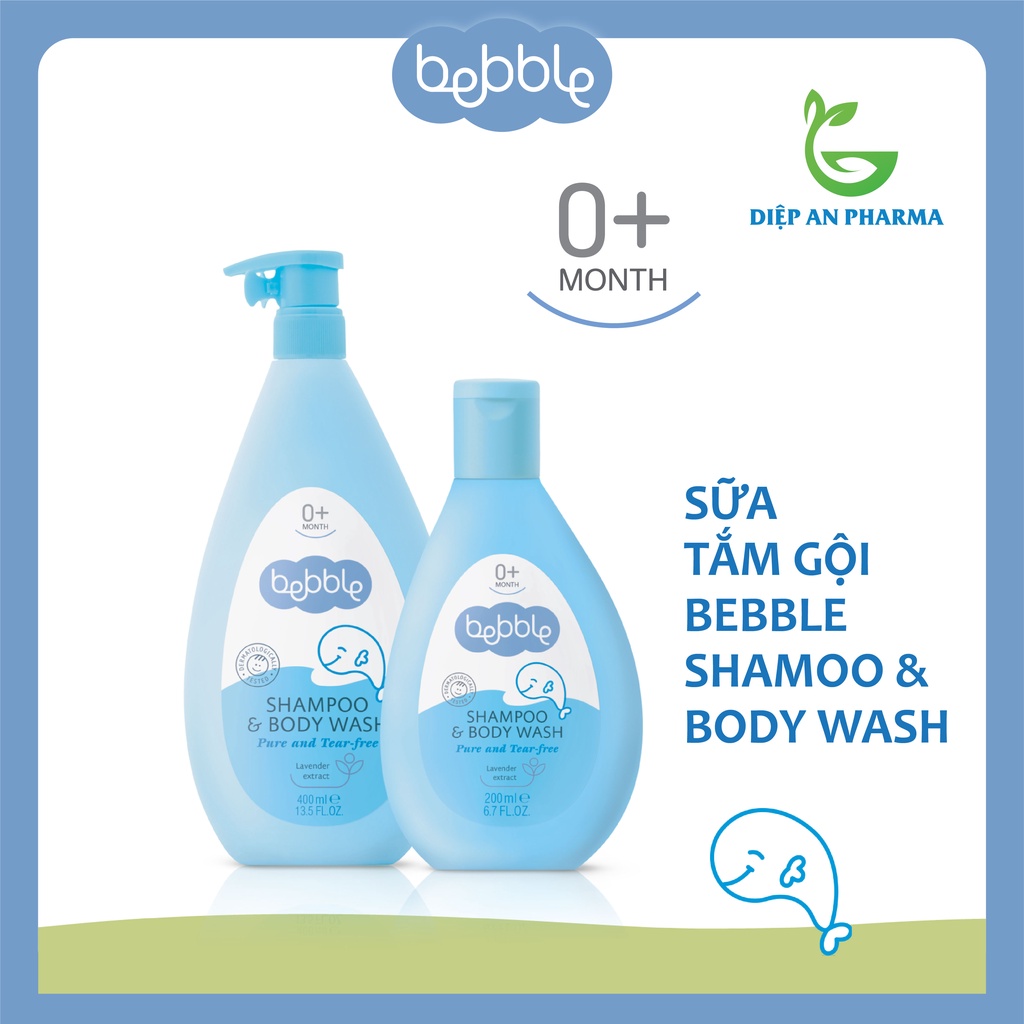 SỮA TẮM GỘI BEBBLE SHAMOO & BODY WASH