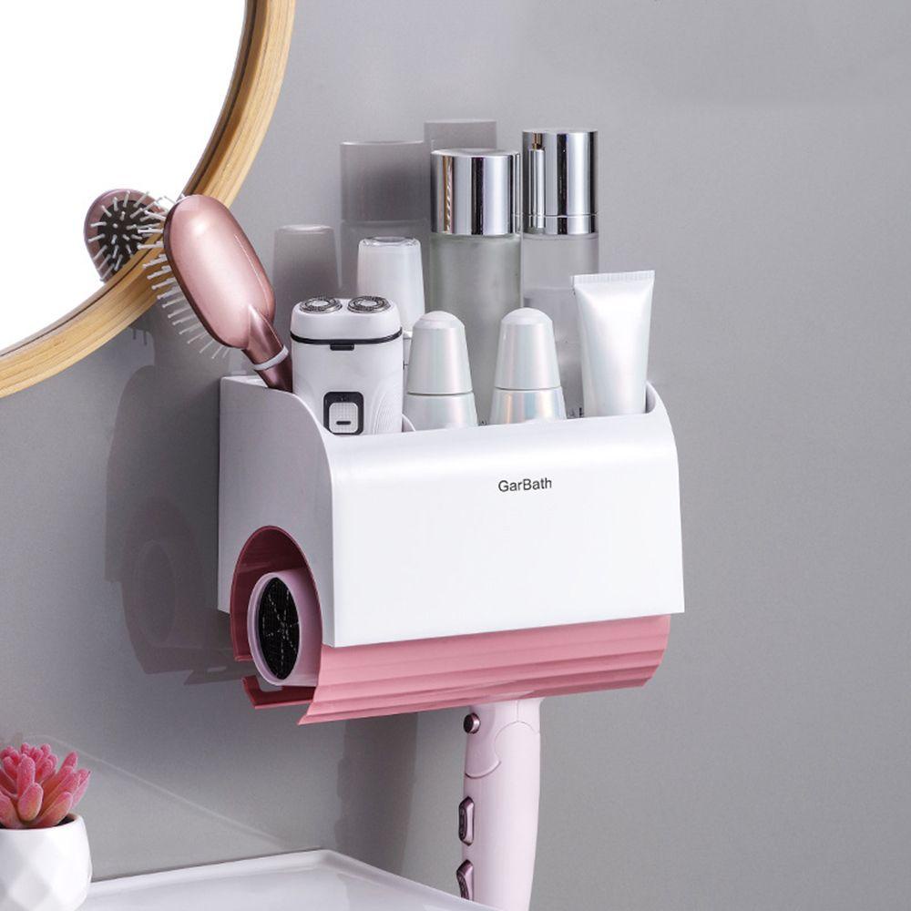 Giá Đỡ Máy Sấy Tóc Gắn Tường Chống Nước Chống Ẩm Không Cần Đục Lỗ Cho Phòng Tắm