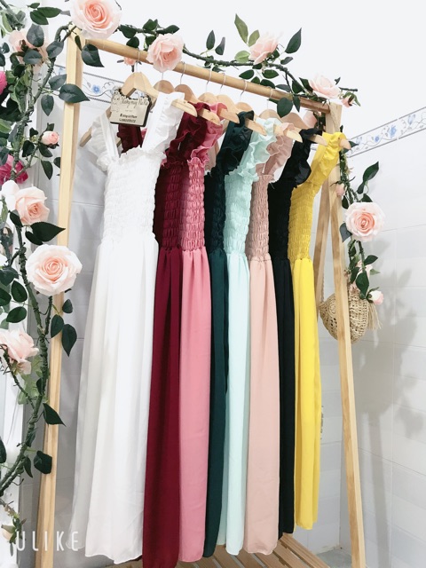 Đầm maxi cánh tiên bo chun (hình thật+video) | BigBuy360 - bigbuy360.vn