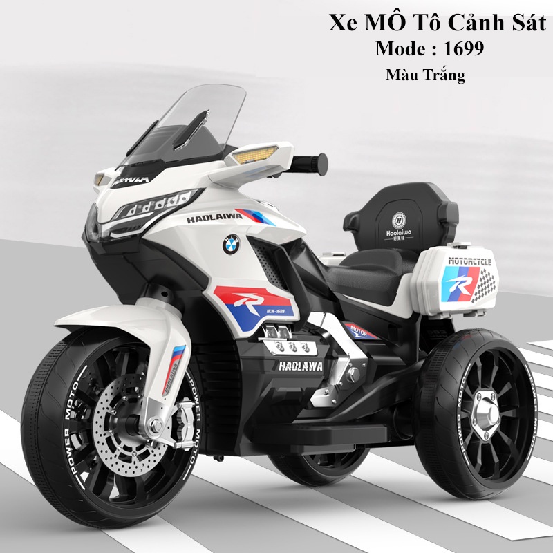 Xe mô tô phân khối  lớn mode-F1699, Xe máy điện cảnh sát cỡ lớn, tải trọng lên tới 65kg - âm nhạc vui nhộn