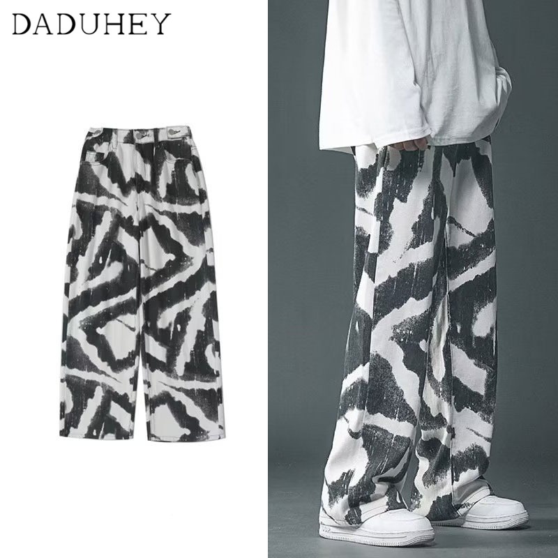 DaDuHey🔥 Men's 2022 New Autumn Loose Camouflage Cargo Pants Ins Trendy Fashion Tie-Dyed Casual Pants
