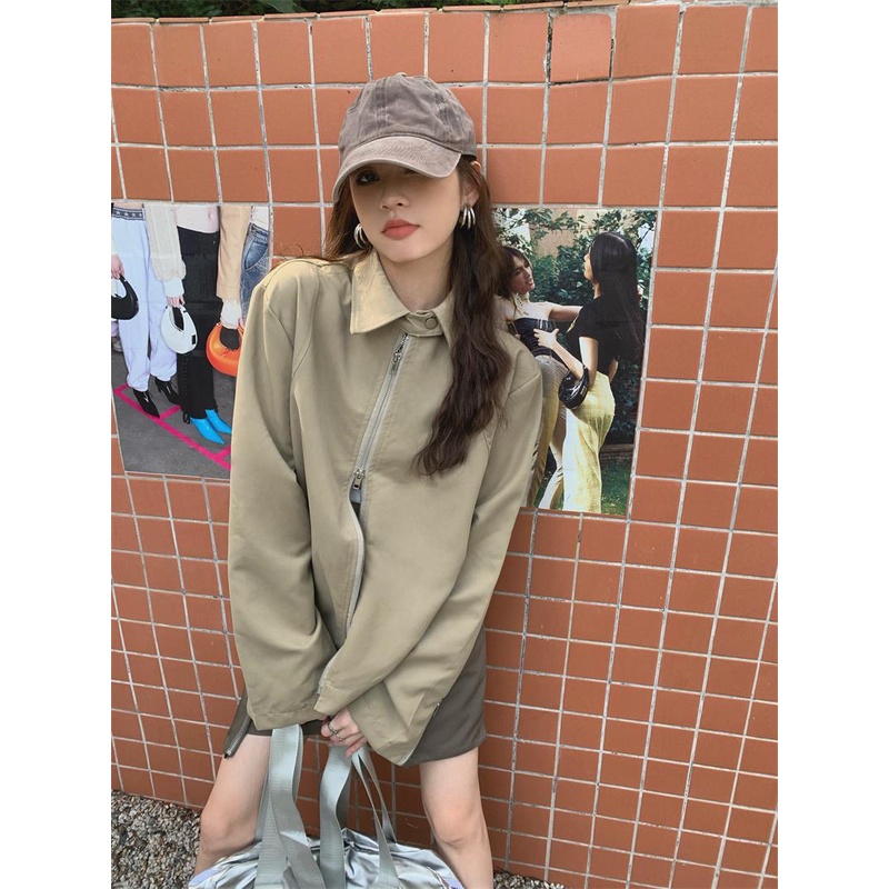 Áo Khoác Tay Dài Cổ Đứng Phong Cách Pháp Cổ Điển Thời Trang Mùa Thu 2022 Dành Cho Nữ