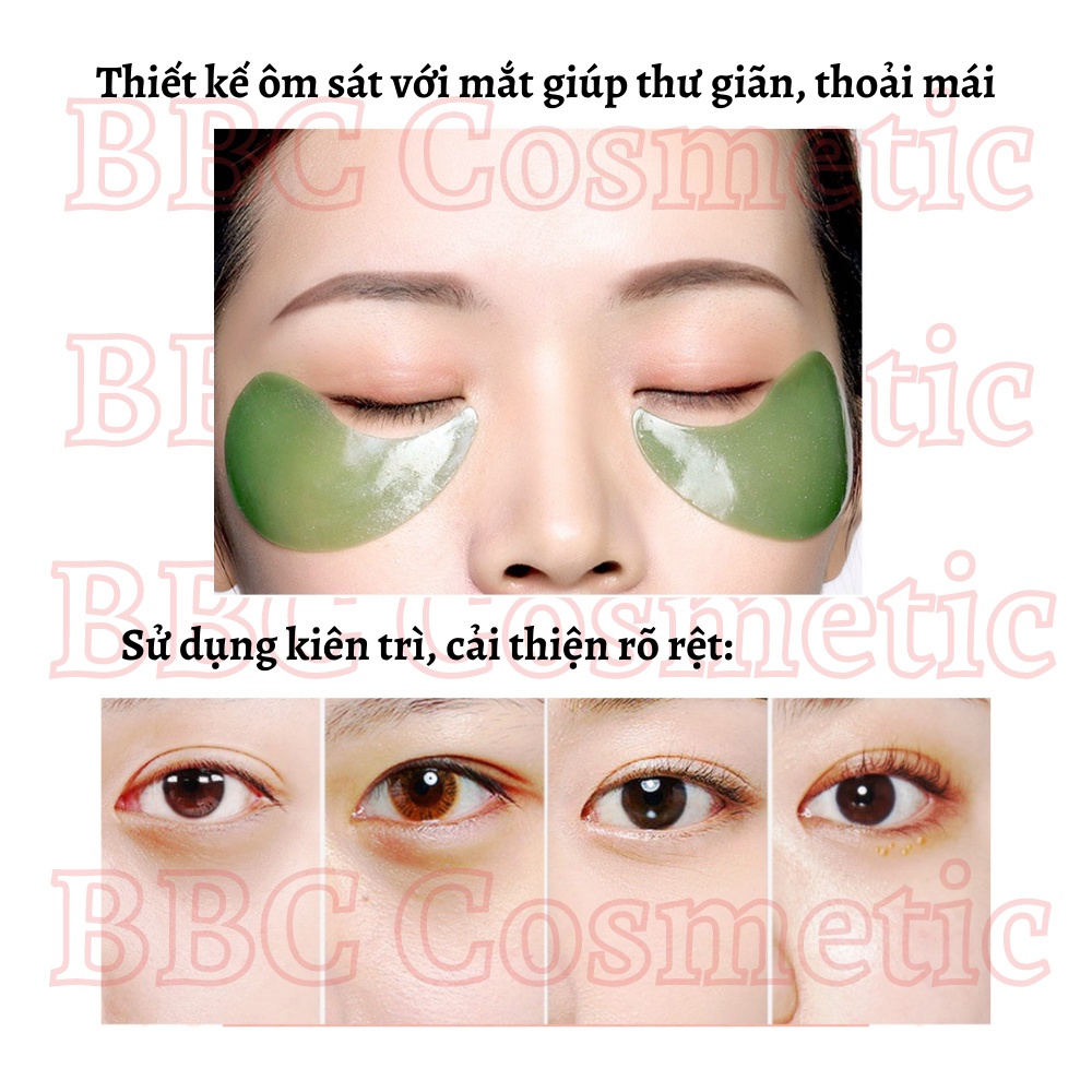 Mặt Nạ Mắt BIOAQUA Giúp Giảm Quần Thâm,Bọng Mắt Và Nếp Nhăn Cho Mắt Tinh Chất Tảo Biển Hũ 60 miếng/80gram