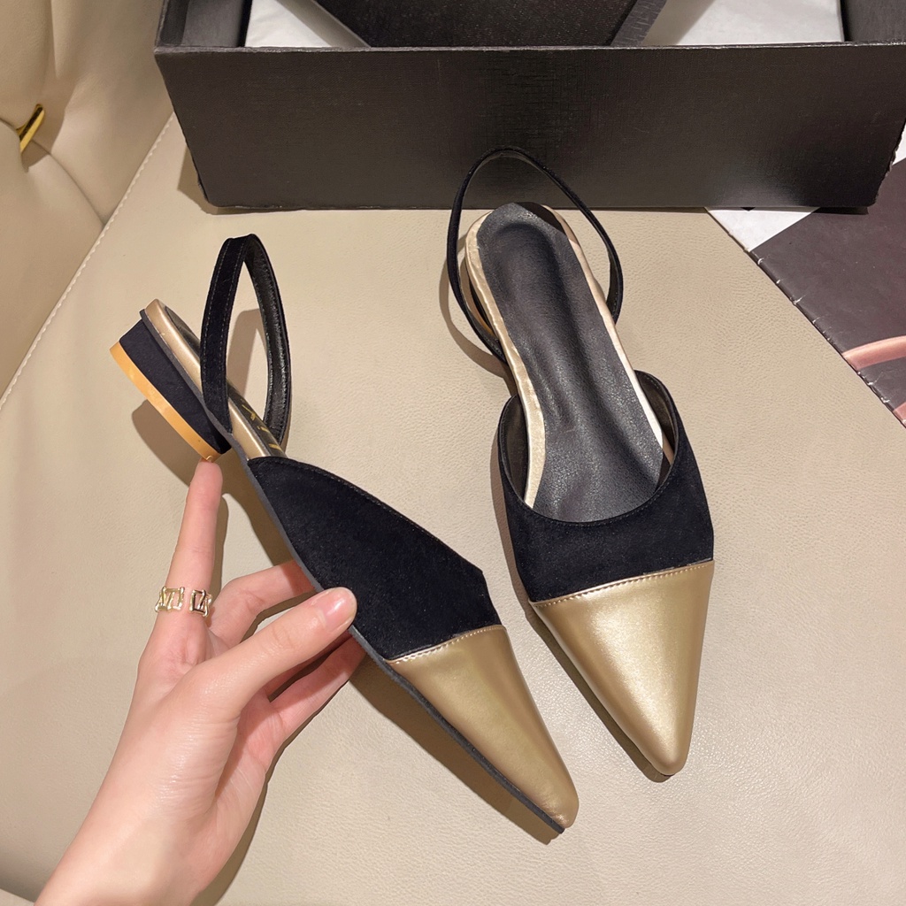 Giày Xăng Đan Đế Bằng Thời Trang Cho Nữ