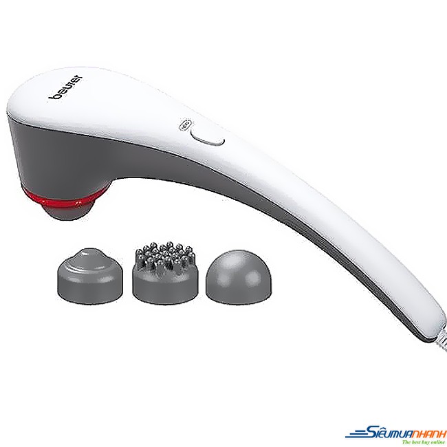 Máy Massage cầm tay Công Nghệ Nhật Bản, Máy Mát xa toàn thân, Matxa với 3 đầu silicon êm ái