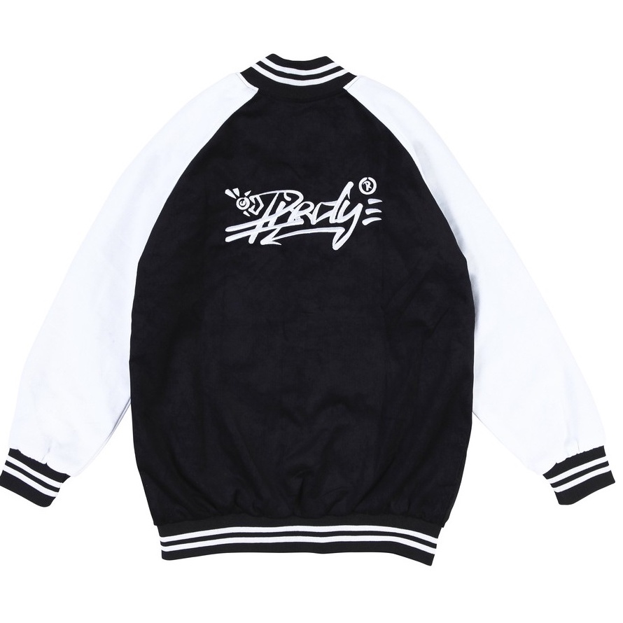 Áo khoác nhung bomber Birdybag varsity
