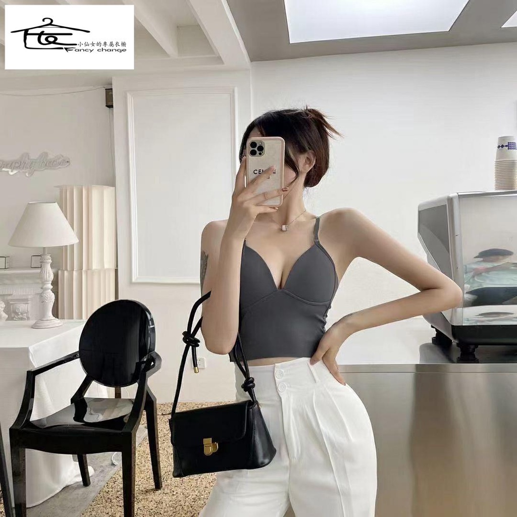 Áo Lót Lụa Không Gọng Chống Chói Thời Trang Hàn Quốc Cho Nữ