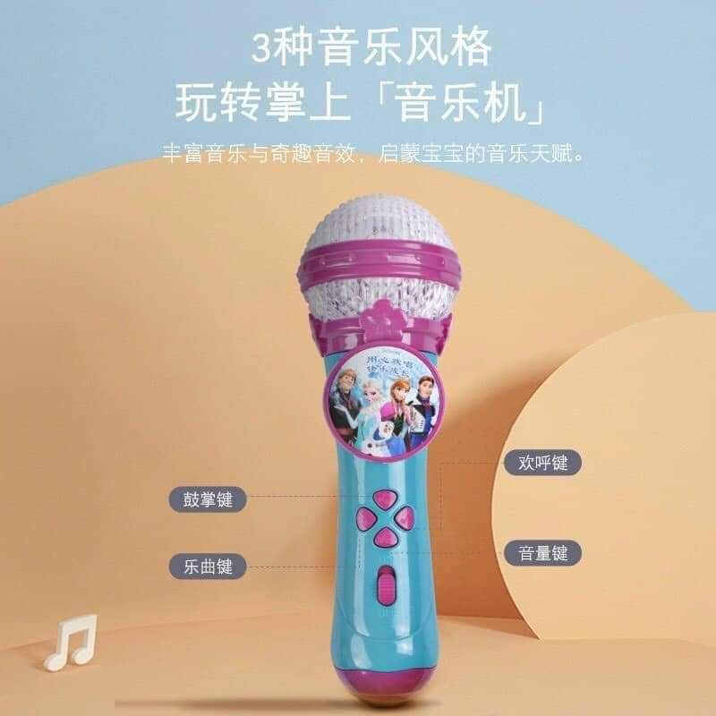 Micro Hát Karaoke Cho BéFREESHIPMicro Karaoke không dây hình elsa