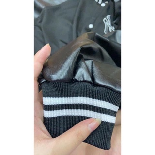 Áo bomber tay da áo khoác ny áo khoác bomber mới