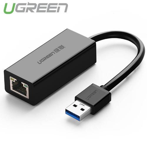 Cáp chuyển đổi USB 3.0 sang LAN 10/100/1000 Mbps CR111 Ugreen 20256 (Đen)