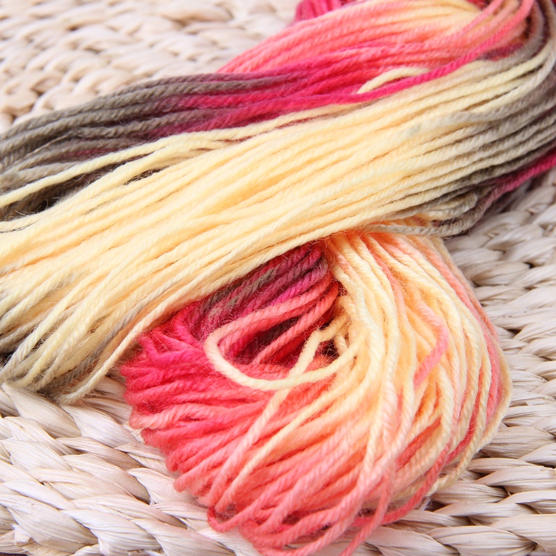 Cuộn Len Đan Sợi polyester 50g Nhiều Màu Sắc