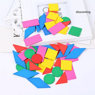 Bộ Đồ Chơi Hình Học Bằng Gỗ Nhiều Màu Cho Bé