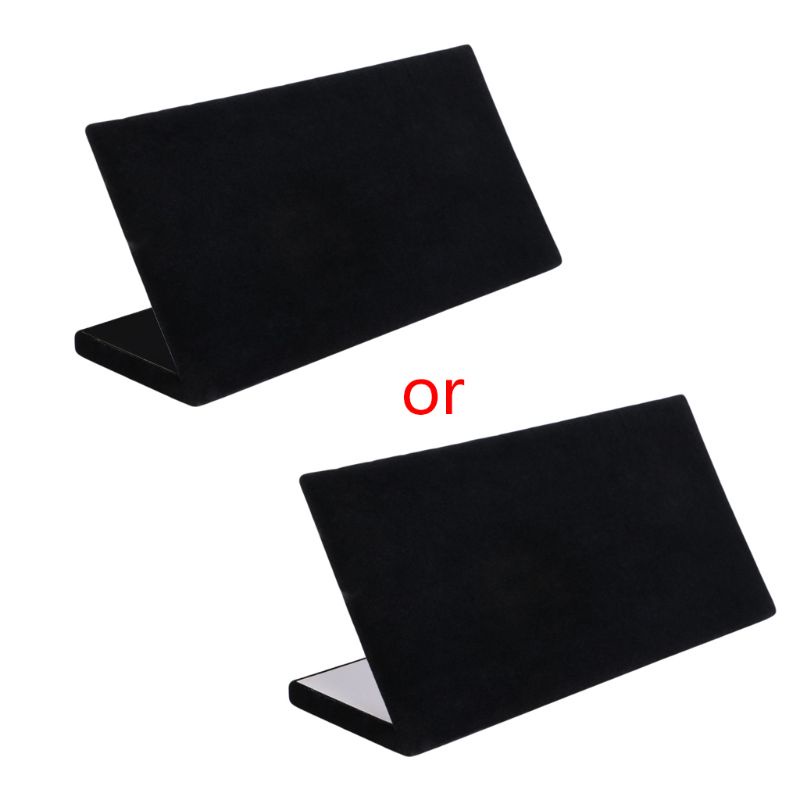 Giá Đỡ Trưng Bày Trang Sức Hình Chữ L Mini Bằng Gỗ Màu Đen