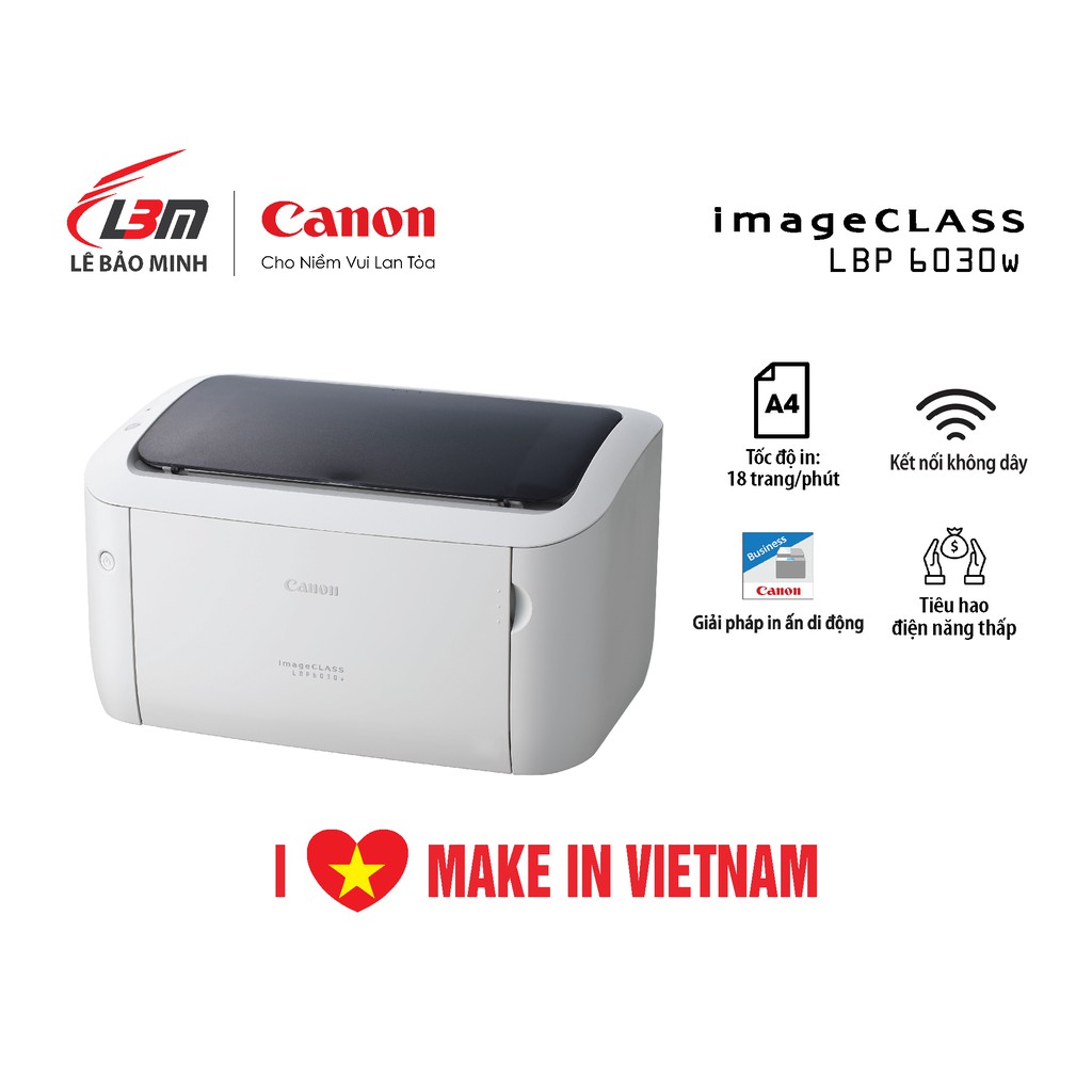 Máy in laser đơn năng Canon LBP6030w- chính hãng