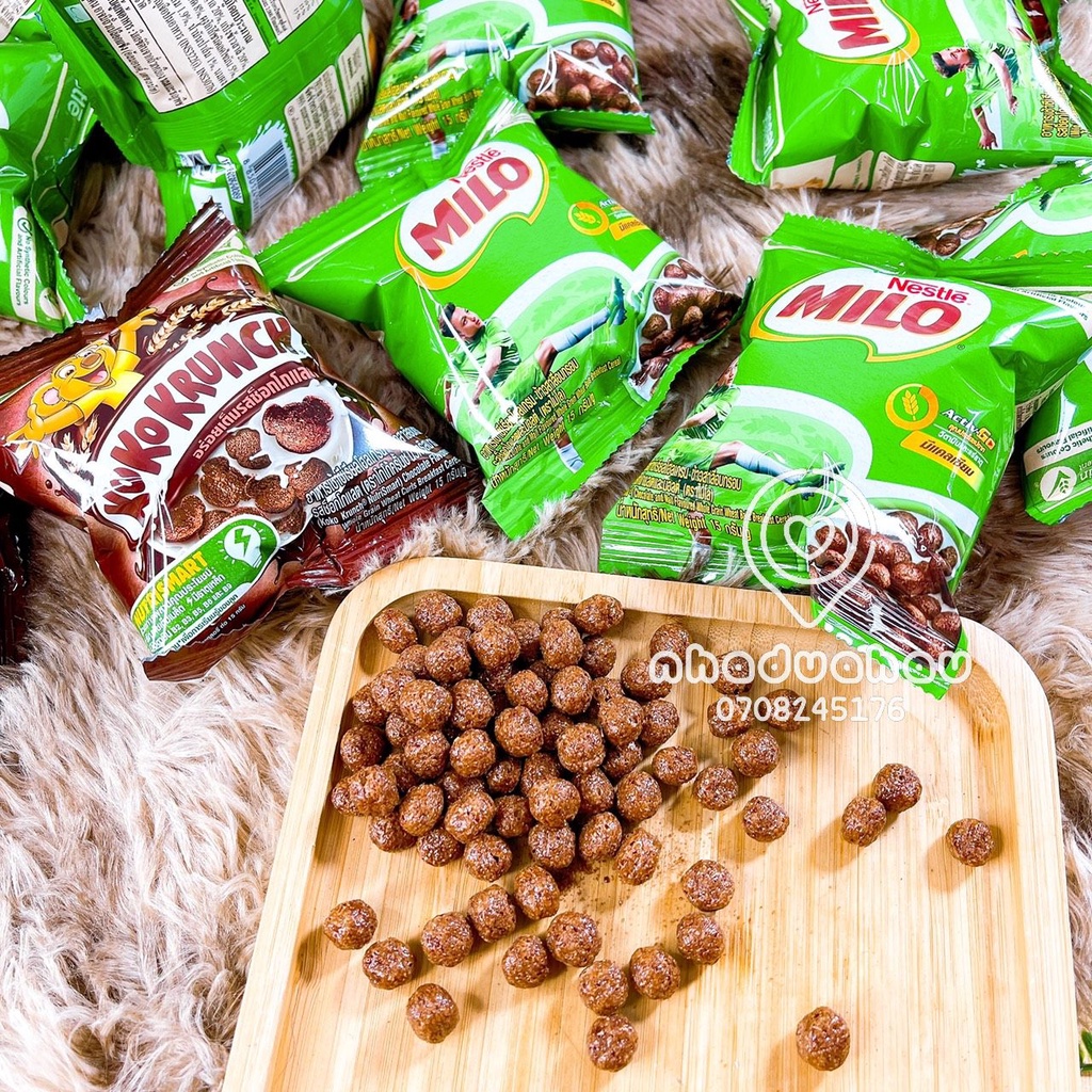 Lẻ một gói bánh snack viên Milo nhỏ xinh Thái Lan gói 15g