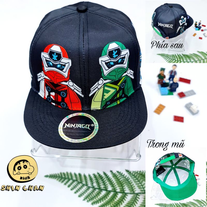 Mũ lưỡi trai Hiphop H.&amp;.M xuất dư - Nón Snap Ninjago cho bé trai 3 đến 10 tuổi