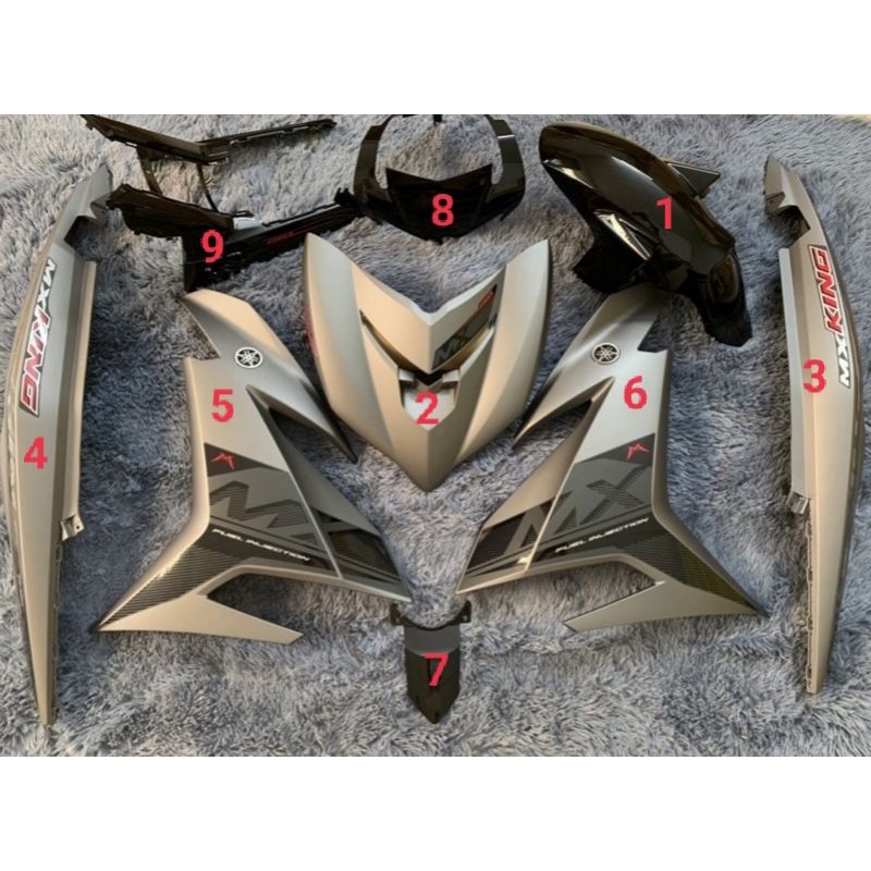 Dàn áo Exciter 150 Mx King Xám Đen 2016 Chính Hãng Indonesia