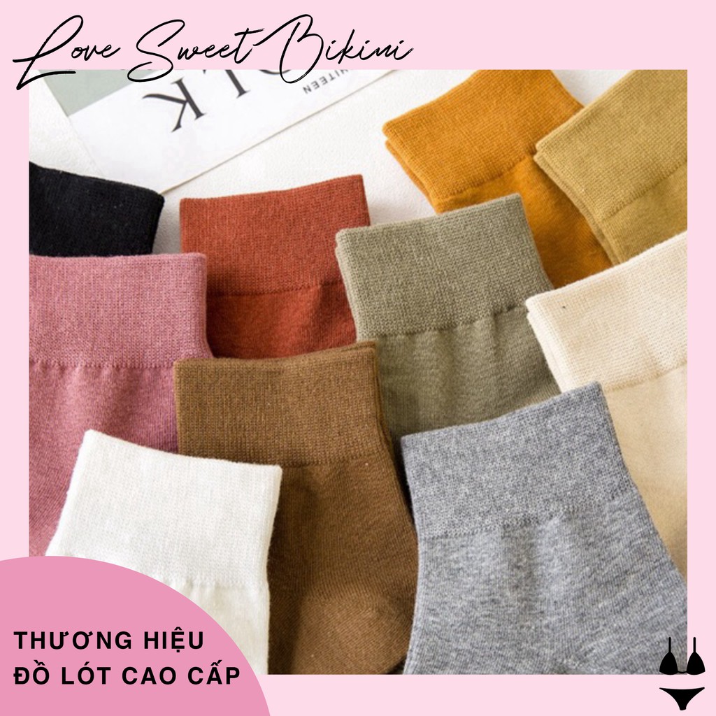 Set 10 Đôi Tất Nữ Muối Tiêu Phong Cách VinTaGe | BigBuy360 - bigbuy360.vn
