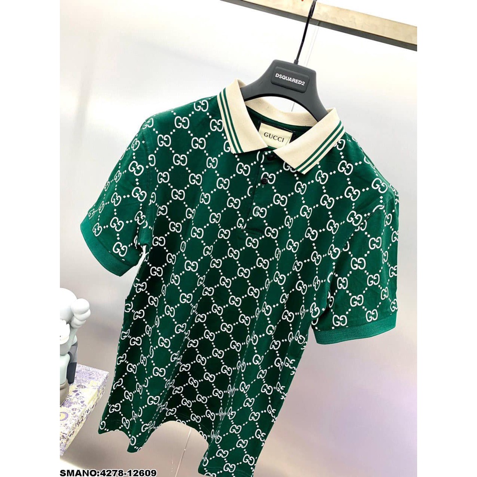 ÁO POLO NAM GG MÀU áo phông thể thao cộc tay cổ bẻ mùa hè chất liệu cotton cá sấu