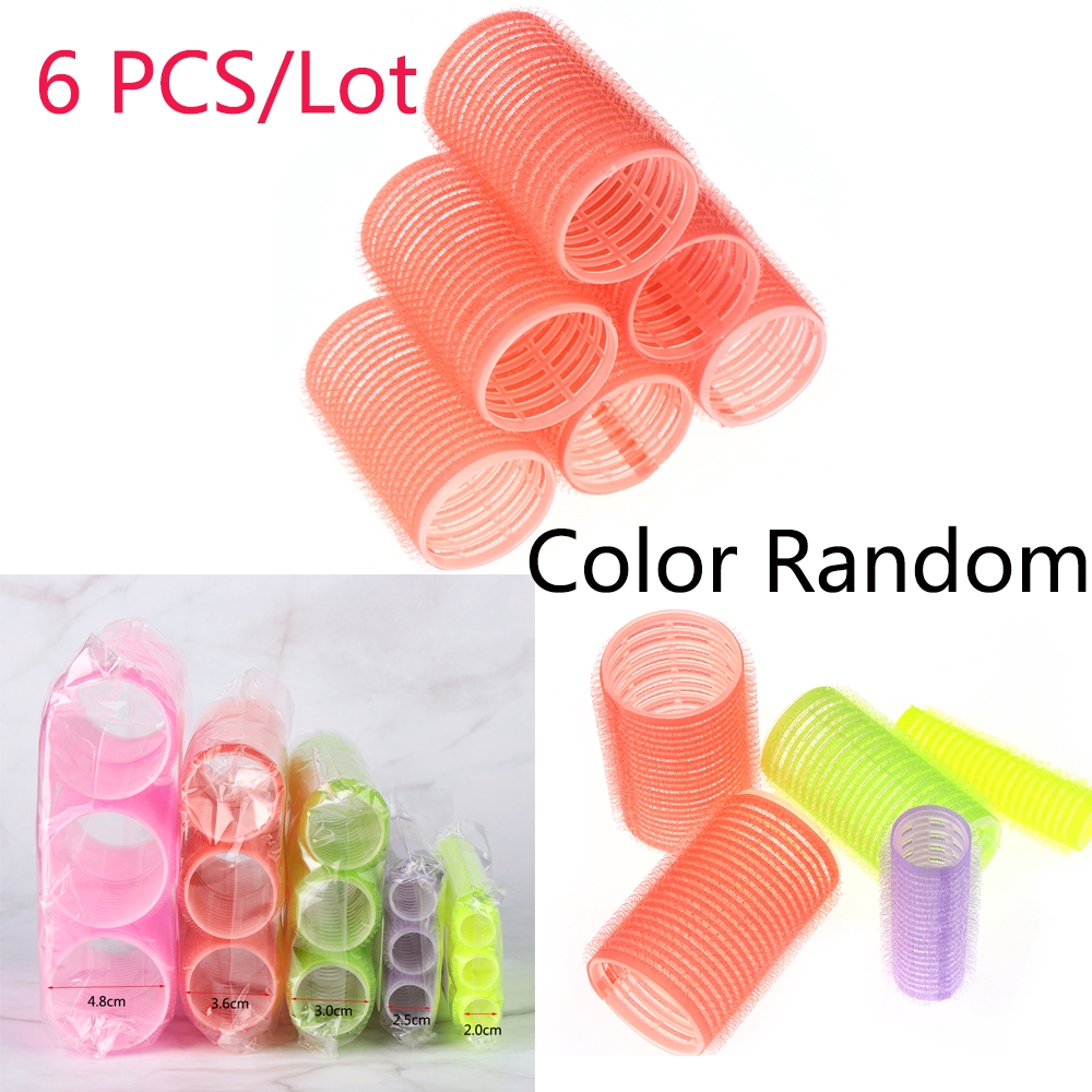 Set 6 lô cuốn tóc tạo kiểu xoăn tự nhiên tiện dụng