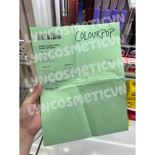 Son Colourpop Lip Crayon Just A Tint - màu Cherry Pickin