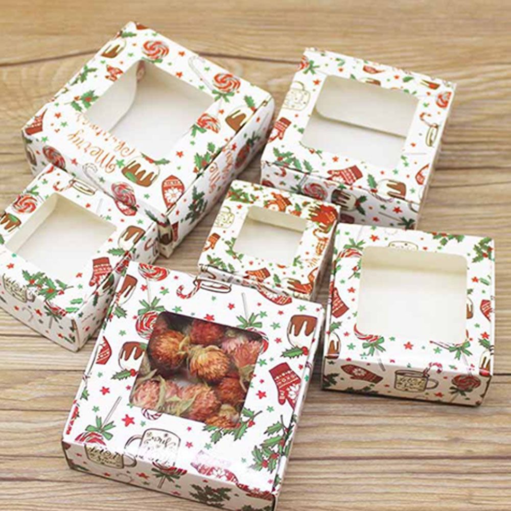 Hộp đựng quà giáng sinh / quà cưới làm từ giấy kraft nhiều kích cỡ diy