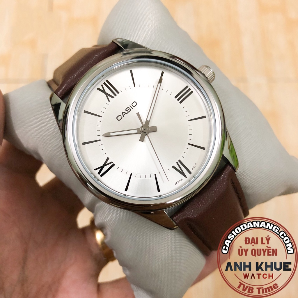 Đồng hồ nam dây da Casio Standard chính hãng Anh Khuê MTP-V005L-7B5UDF (40mm)